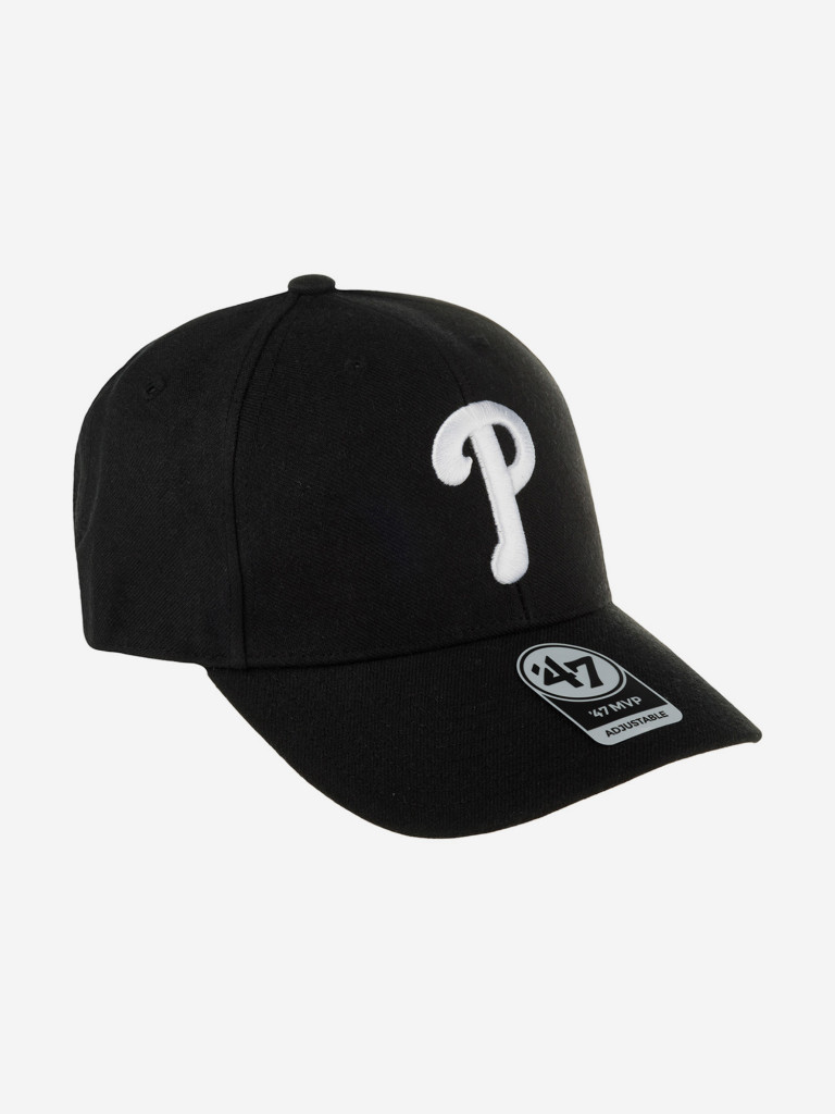Бейсболка 47 BRAND B-MVP19WBV-BKA Philadelphia Phillies MLB (черный)