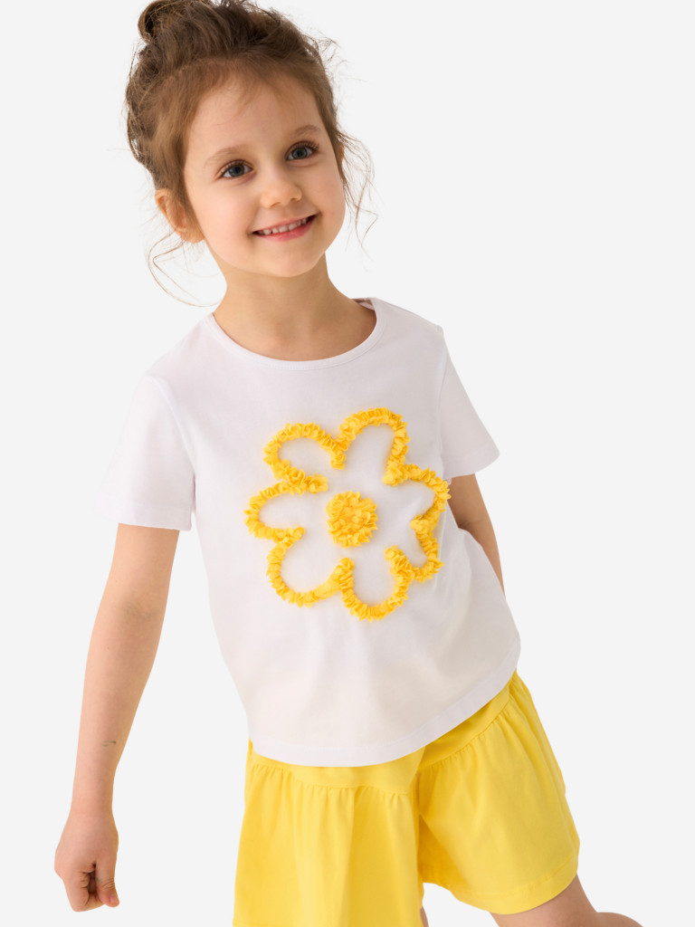 Комплект для девочек: футболка, шорты PlayToday