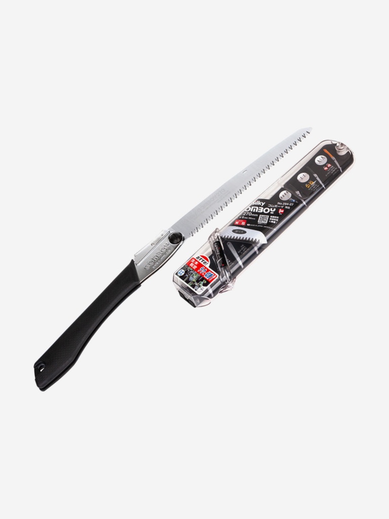 Пила складная, туристическая Silky Gomboy 270mm, 1.3 мм толщина, 6 зубьев на 30 мм, вес 330 г