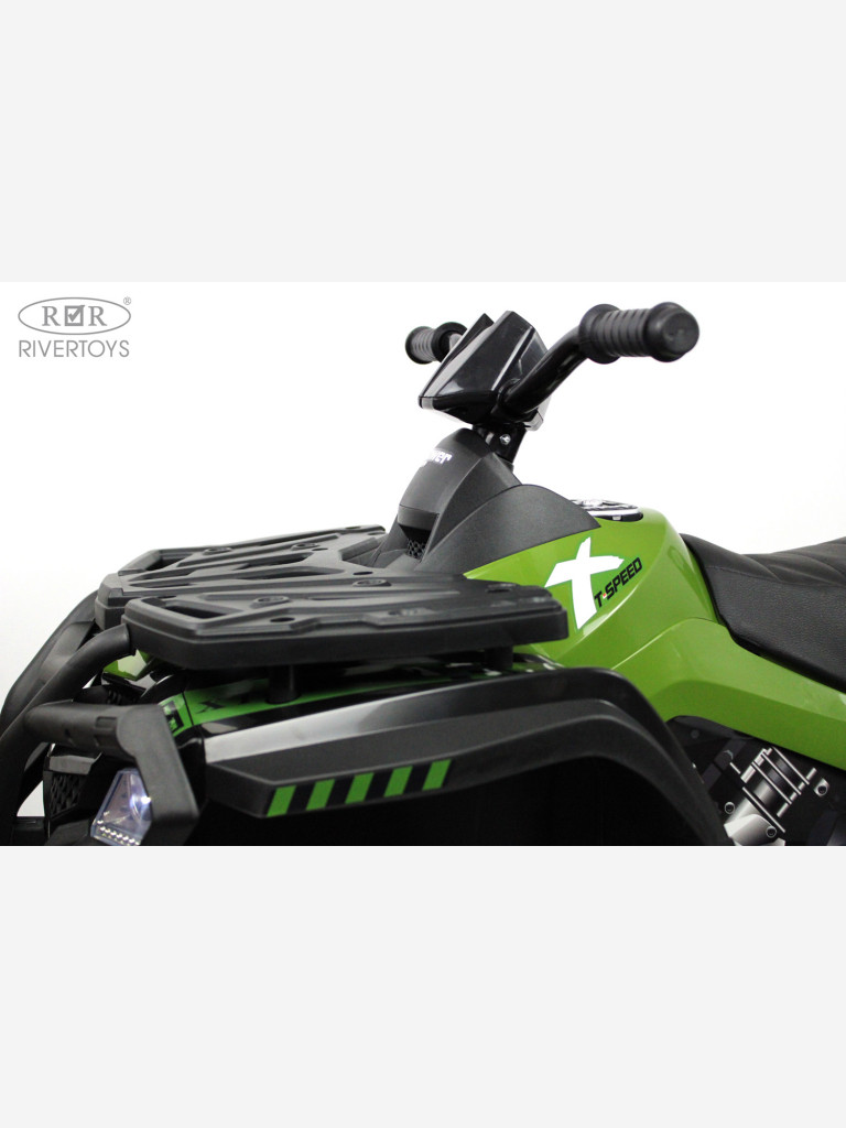 Детский электроквадроцикл RIVERTOYS T001TT 4WD зеленый