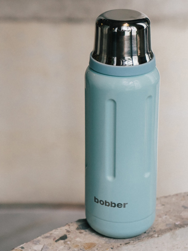 Термос вакуумный для напитков BOBBER Flask 770 мл, тепло до 36 часов, голубой