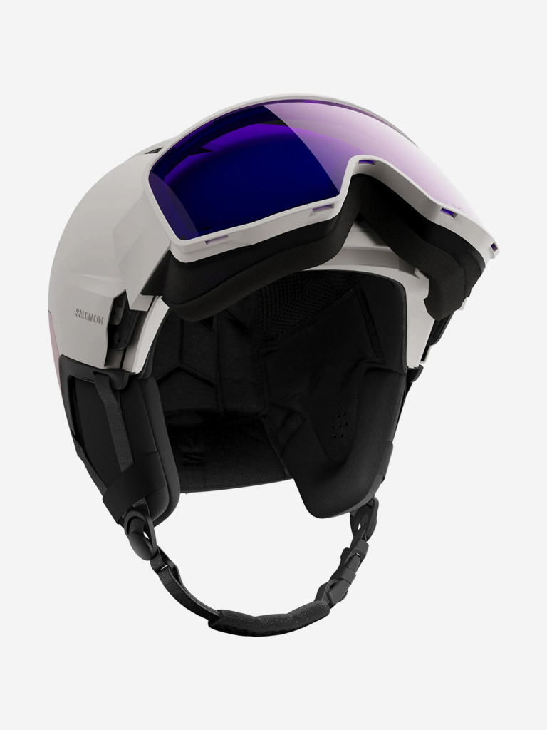 Горнолыжный шлем с визором Salomon Driver Pro Sigma Photo MIPS Серо-Фиолетовый Cat. 1-3