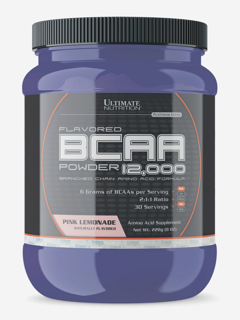Аминокислоты Ultimate Nutrition BCAA 12000, 228 г, Лимонад