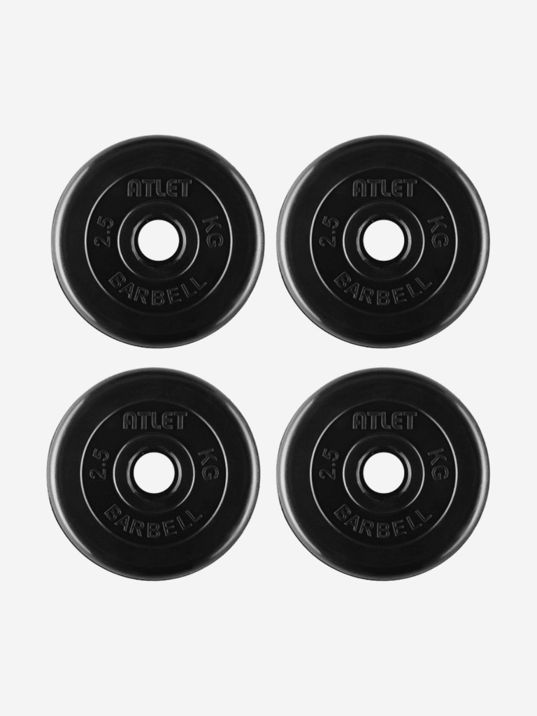 Гантели разборные BARBELL ATLET 1 по 11.5 кг (D 31 mm) Черный