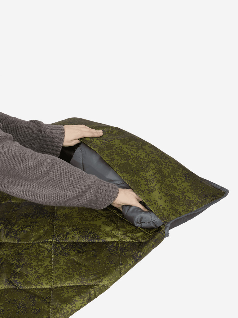 Спальный мешок Фрегат туристический летний с подголовником, камуфляж, ширина 72 см, (150 г/м2)