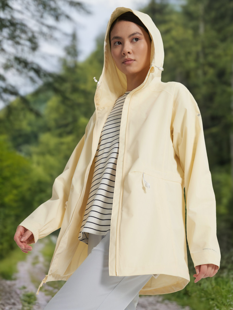 фото Ветровка женская columbia blossom park rain jacket, желтый
