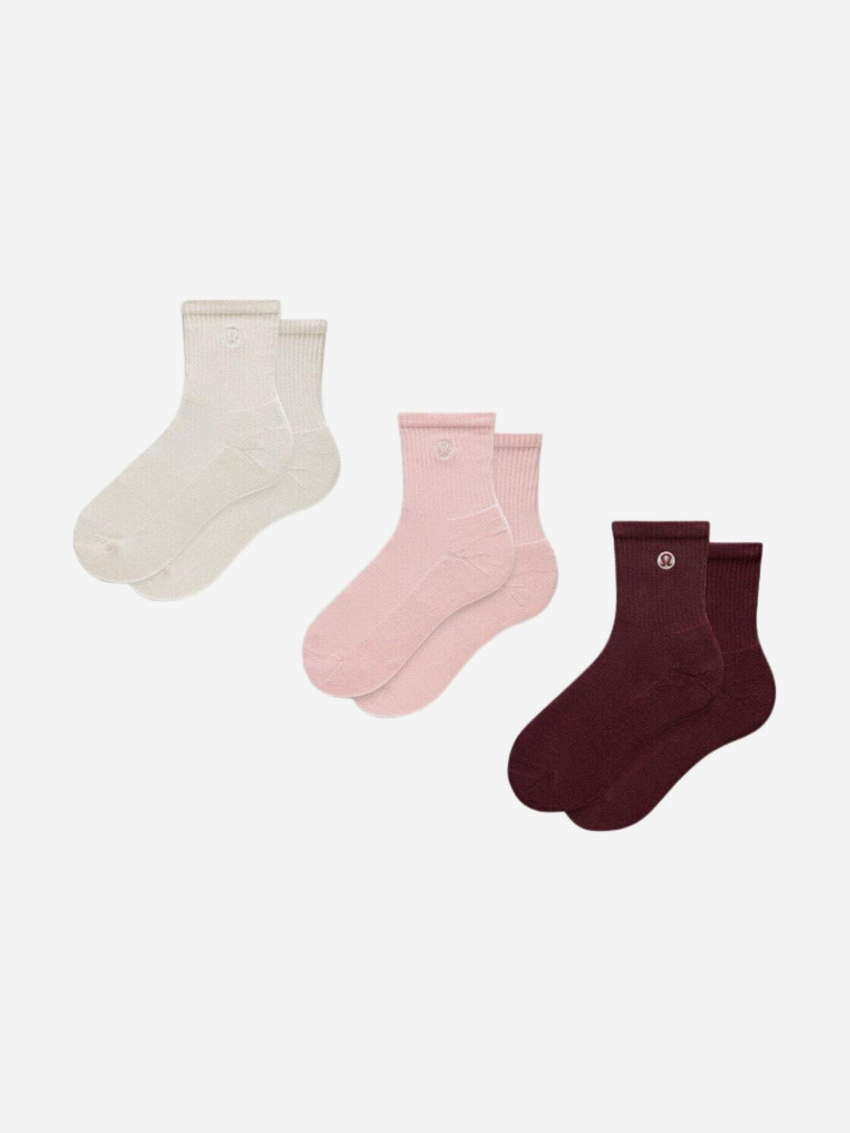 Носки Lululemon Ankle спортивные укороченные унисекс (3 пары)