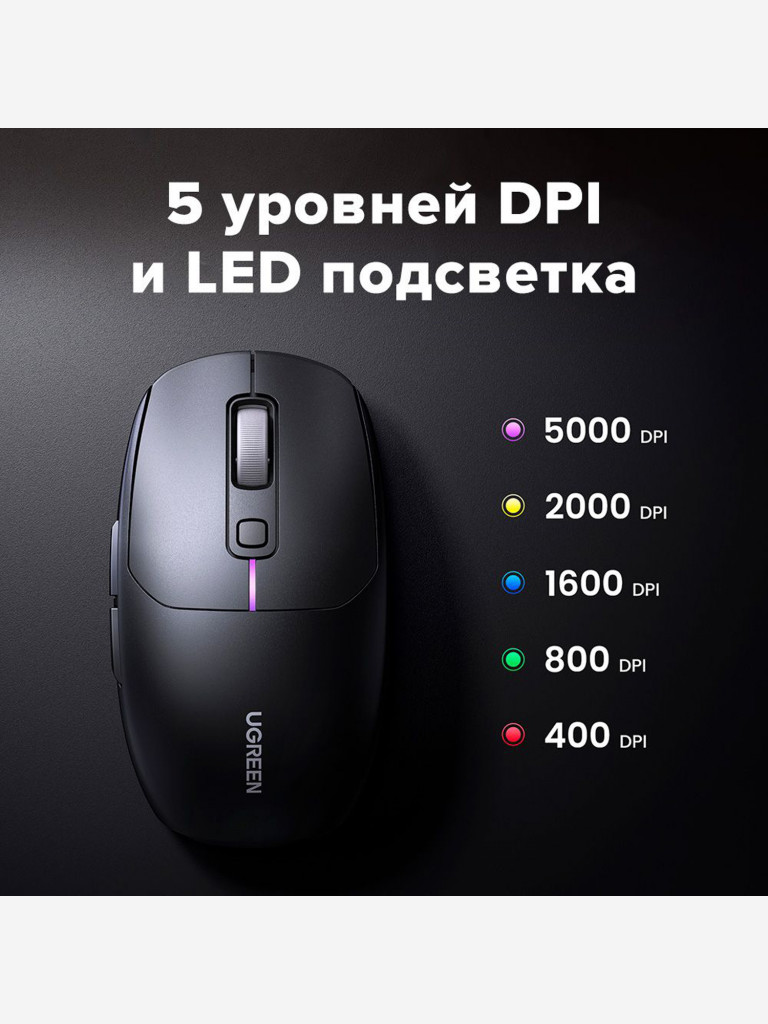 Беспроводная игровая мышь UGREEN MU103