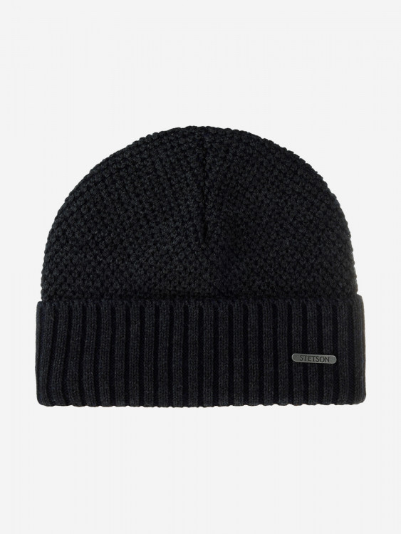 Шапка с отворотом STETSON 8599383 BEANIE MERINO