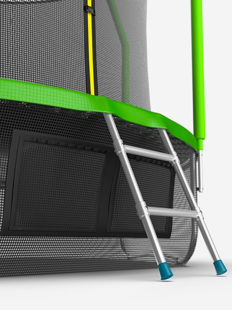 Батут каркасный EVO JUMP Cosmo 10ft зеленый, защитная сеть, диаметр 305 см