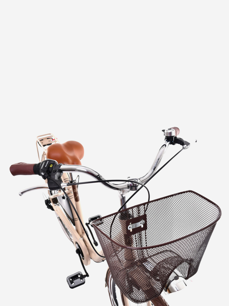 Велосипед CAPRIOLO CITY DIANA STEEL (1 X 6), рама сталь 18'', колёса 28'' (капучино (матовый) - коричневый)