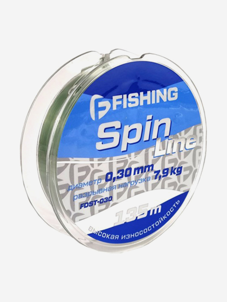 Леска F-FISHING Spin Line 135м 0,30мм 7,9кг/17,4lb