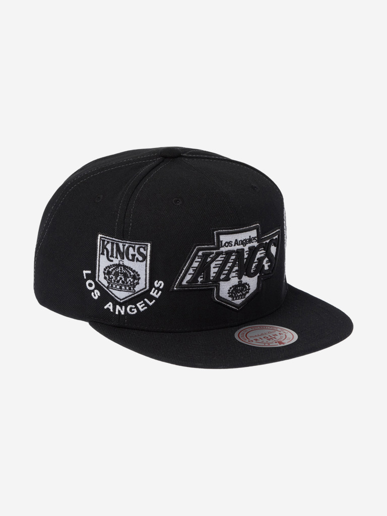 Бейсболка с прямым козырьком MITCHELL NESS HS12816-LAKBLCK Los Angeles Kings NHL