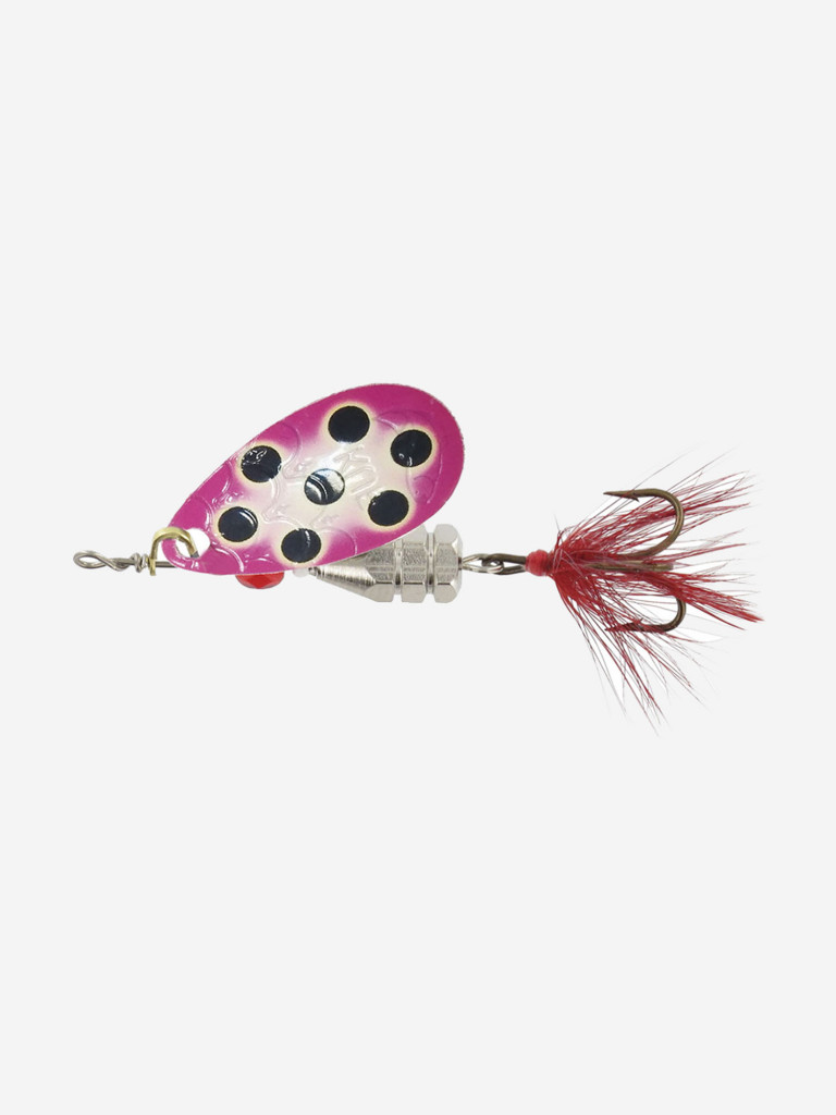 Блесна для рыбалки Kuusamo Kuf-Lippa 5гр. (с опереньем) BL/Pink/W-S (вращающаяся)
