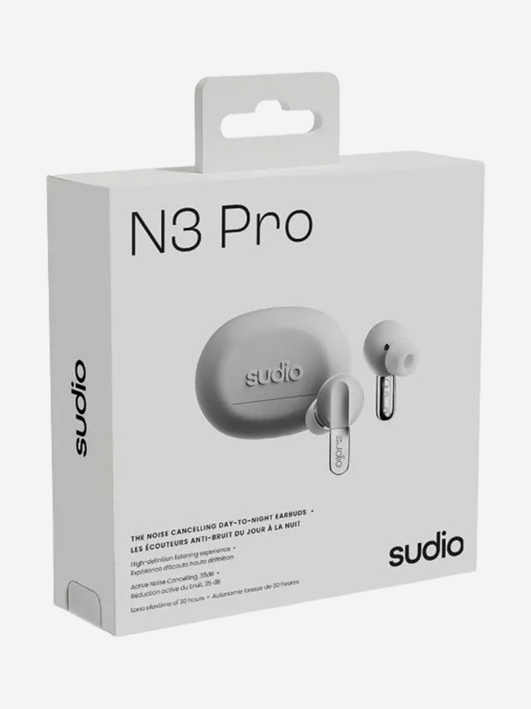 Беспроводные наушники Sudio N3 Pro In-Ear TWS Headphone с активным шумоподавлением, цвет: белый