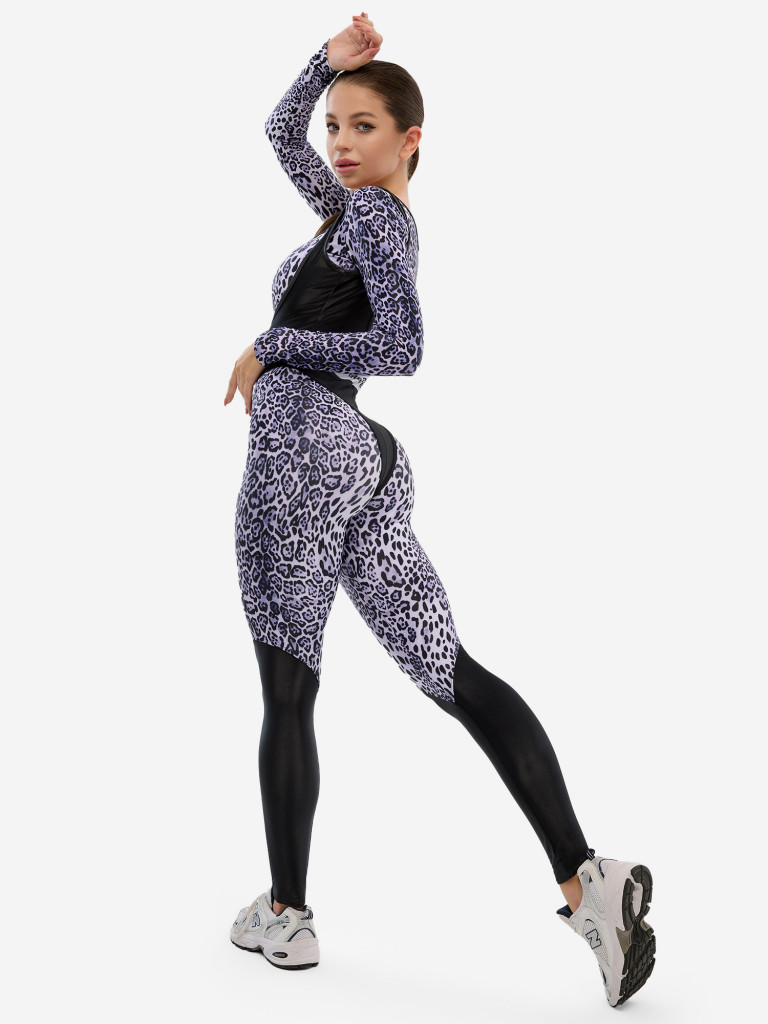 Комбинезон женский спортивный Bona Fide: Aerobica Jumpsuit "Snow Leo "