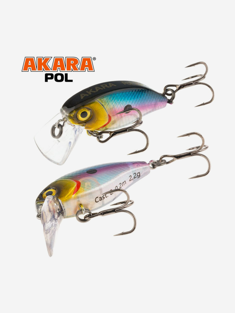 Воблер Akara Pol 35F кренк плавающий на голавля, язя, форель 2,2гр A-77