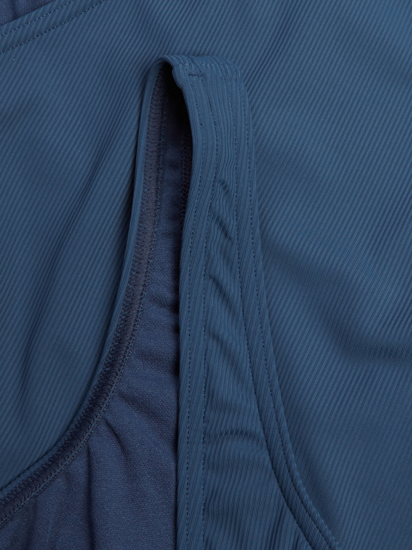 фото Купальник женский speedo textd belted deep, синий
