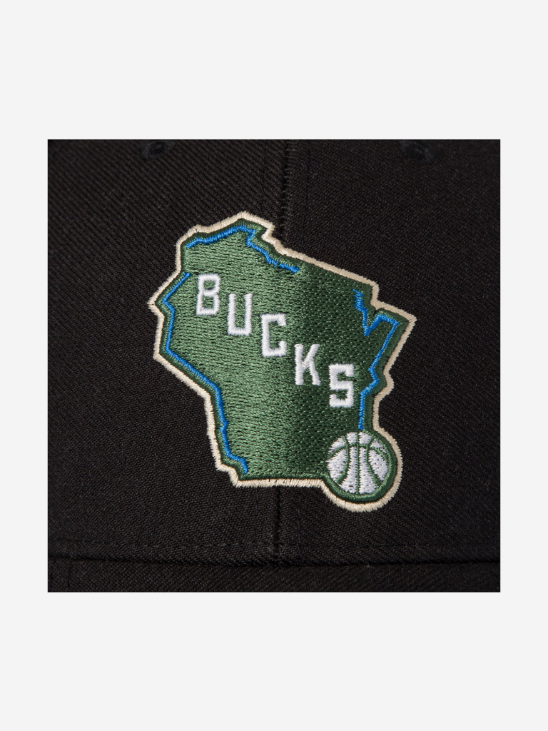 Бейсболка 47 BRAND K-MVP13WBV-BKS Milwaukee Bucks NBA (черный)