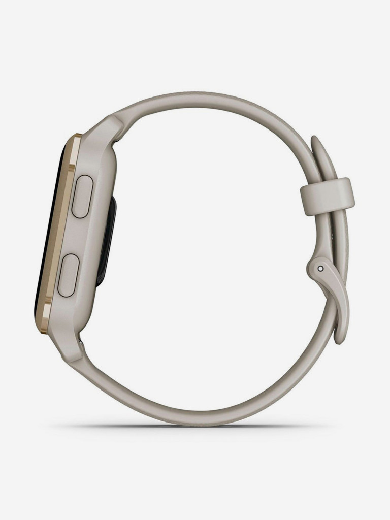 Спортивные часы Garmin Venu Sq 2 Music Cream Gold с алюминиевым безелем