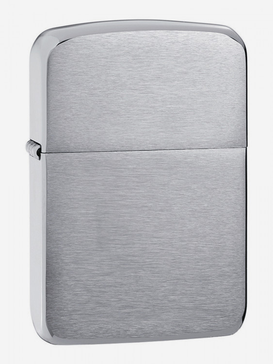 Зажигалка Zippo 1941 Replica Brushed Chrome, серебристая матовая