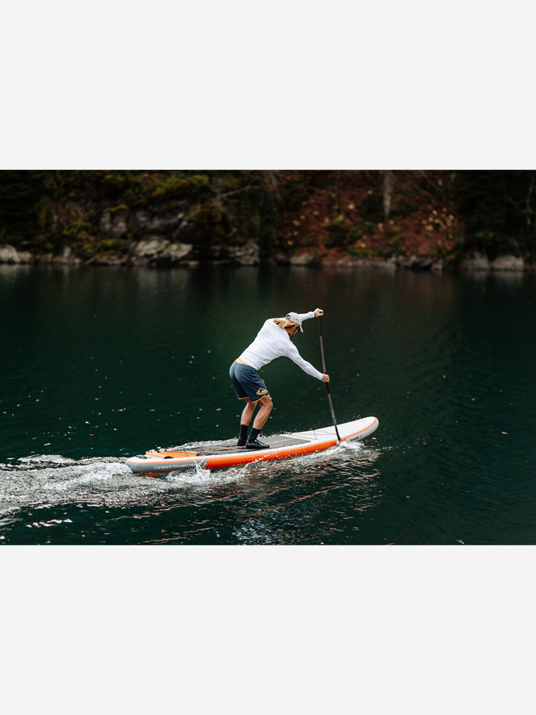 Доска SUP надувная комплект Shark Touring Racing 14'x27" c веслом full карбон