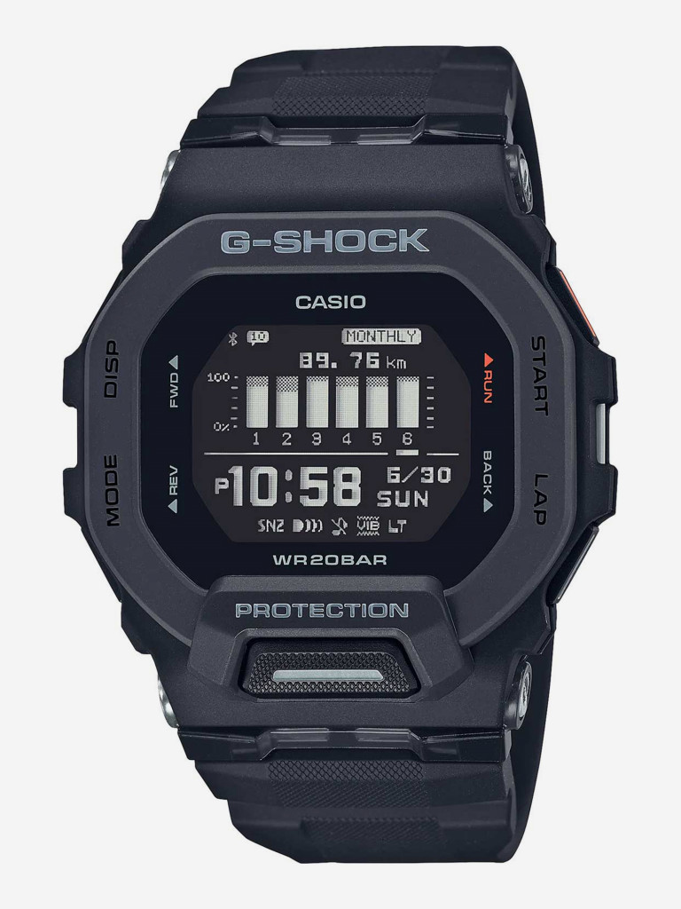 Спортивные часы Casio G-Shock GBD-200-1E черный цвет — купить за 18290  руб., отзывы в интернет-магазине Спортмастер