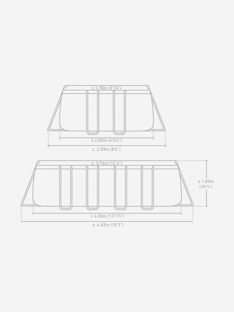 Бассейн каркасный Intex, 400x200x100 см, фильтр-насос 2006 л/ч, лестница