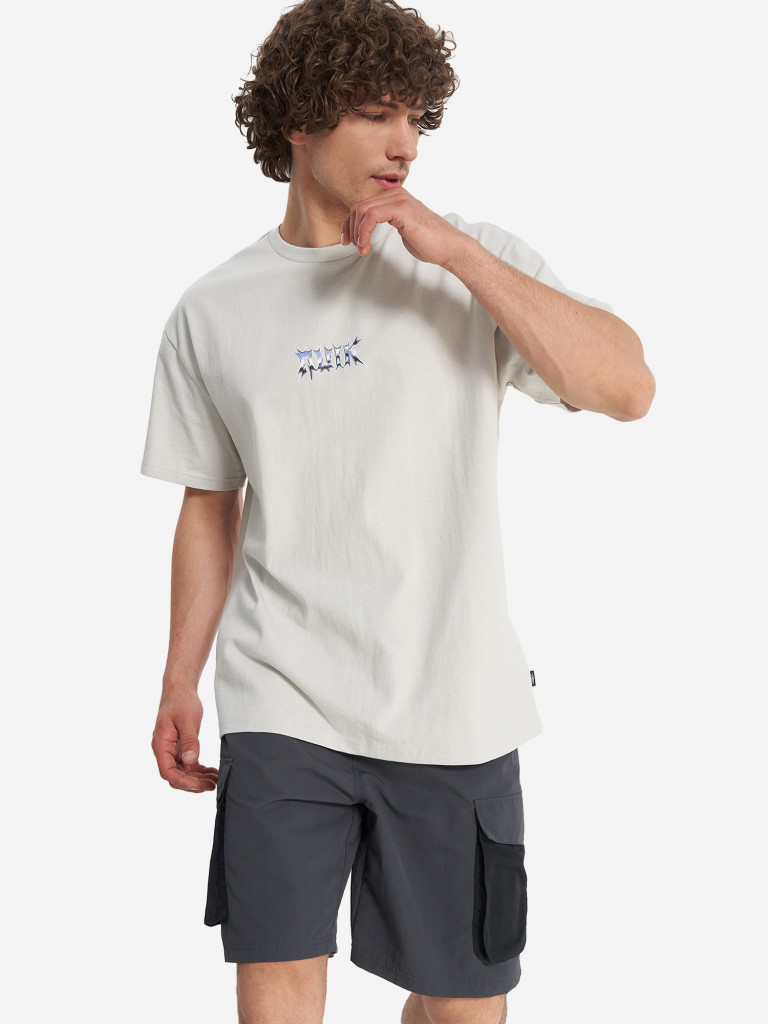Футболка мужская оверсайз Quiksilver Mercury Chrome Lightning