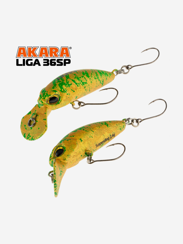Воблер Akara Liga 36SP минноу суспендер на форель 2,4гр A224