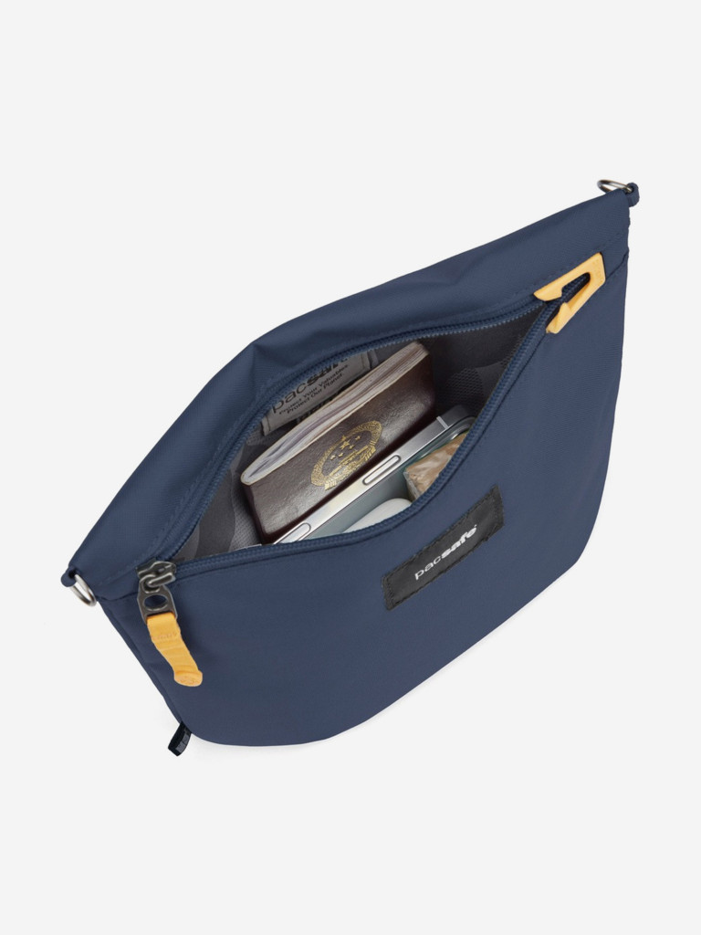 Сумка антивор Pacsafe GO crossbody pouch, синий, 3,5 л.