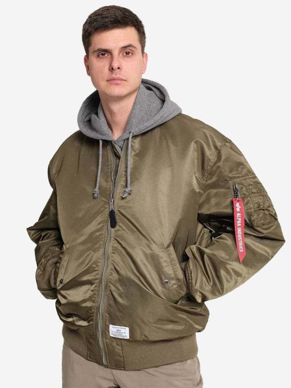 Ветровка двусторонняя оверсайз мужская L-2B MOD Gen II Alpha Industries темно-оливковый цвет — купить за 15980 руб. со скидкой 51 %, отзывы в интернет-магазине Спортмастер