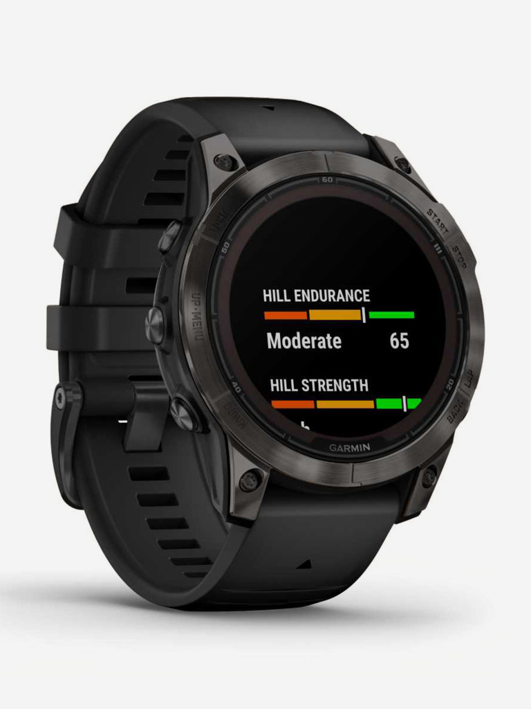 Спортивные часы GARMIN FENIX 7 PRO Sapphire Solar титановый угольно-серый DLC с черным ремешком