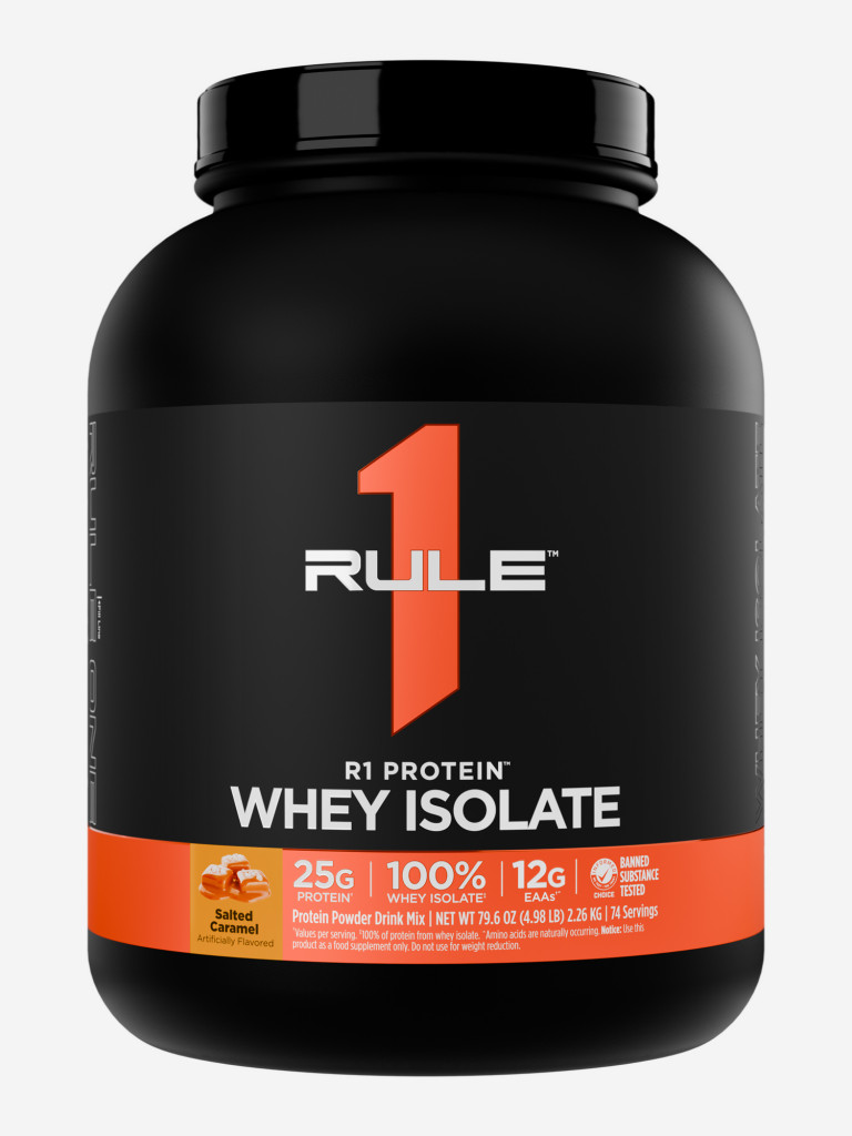 Протеин Rule 1 Protein Whey Isolate, 2260 г, Слабо-солёная карамель