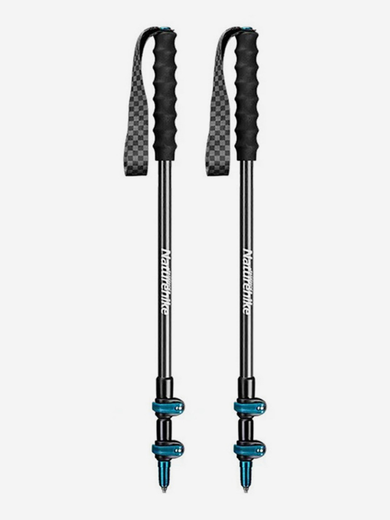 Палки Naturehike карбоновые голубые 120 см, 2 штуки