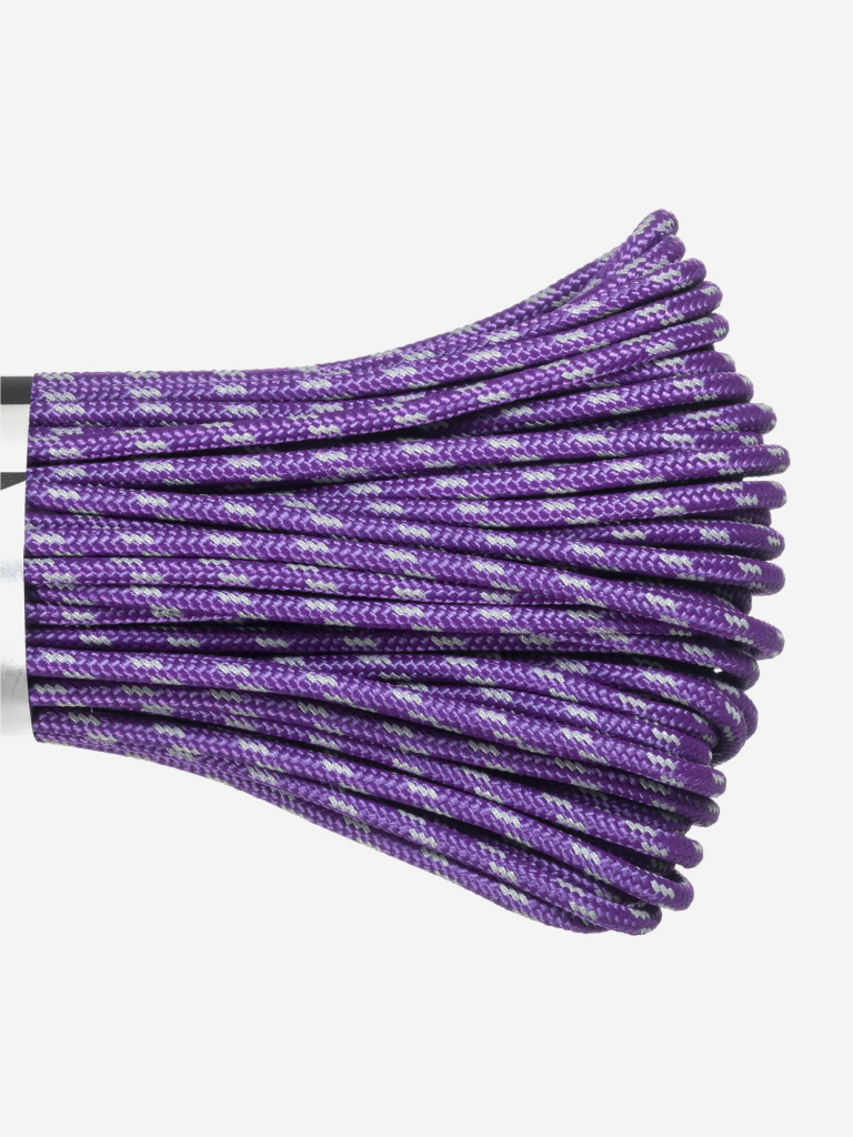 Паракорд 275 (мини) CORD nylon 30м RUS световозвращающий (purple)