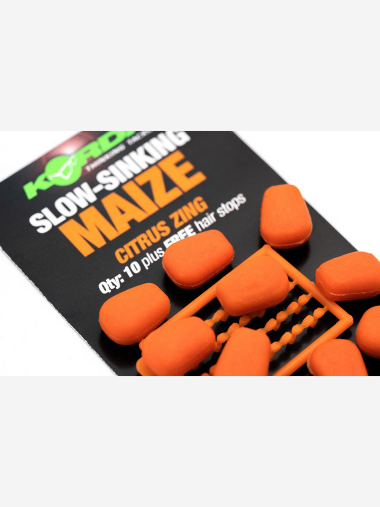 Имитационная приманка KORDA Maize Slow Sinking Citrus Zing Orange медленно тонущая