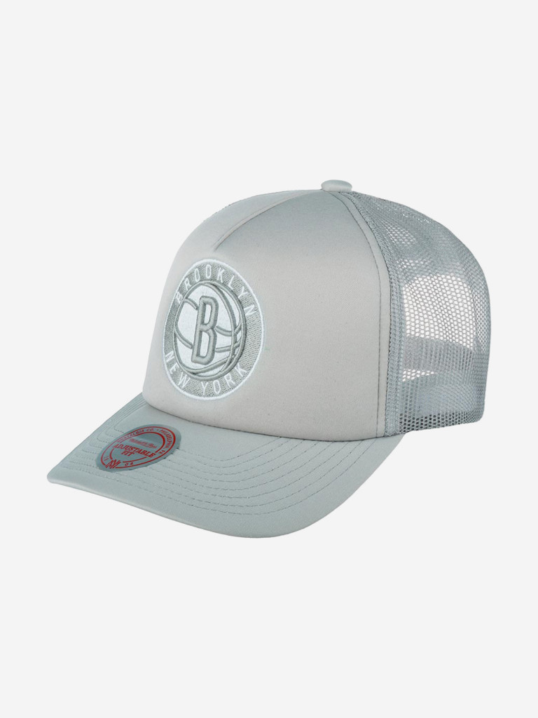 Бейсболка MITCHELL NESS 5HSSLD21131-BNEGREY Brooklyn Nets NBA (серый)
