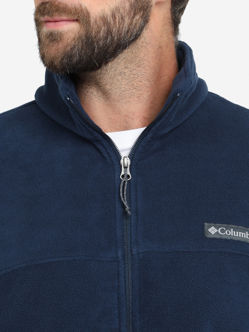 фото Джемпер флисовый мужской columbia basin trail iii full zip, синий