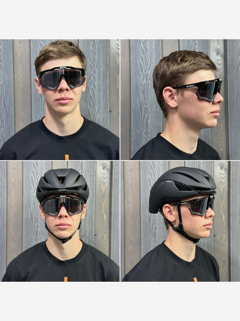 Очки спортивные Scicon AeroShade XL оправа Black Gloss линза SCNPP Multimirror Silver