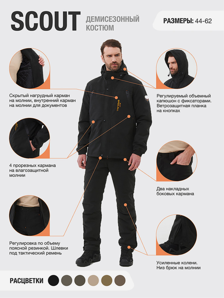 Костюм SCOUT KAURY демисезонный мужской