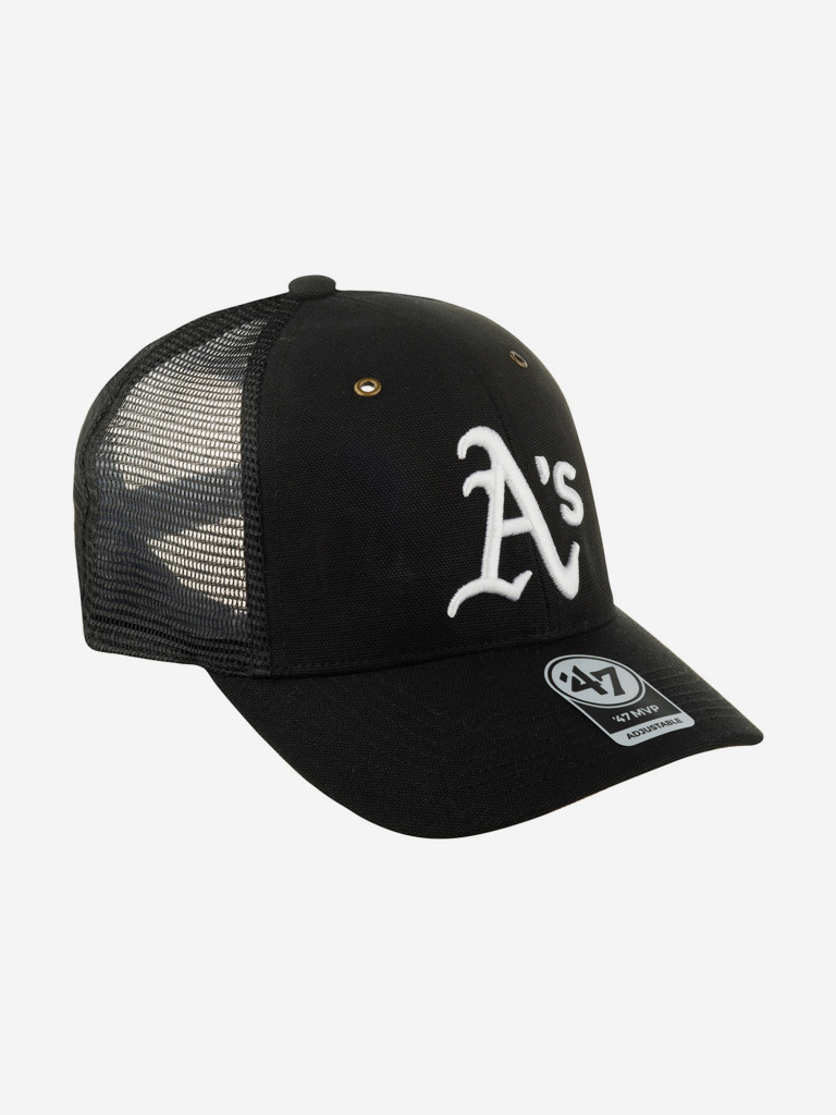 Бейсболка с сеточкой 47 BRAND Carhartt collab Oakland Athletics MLB (черный)