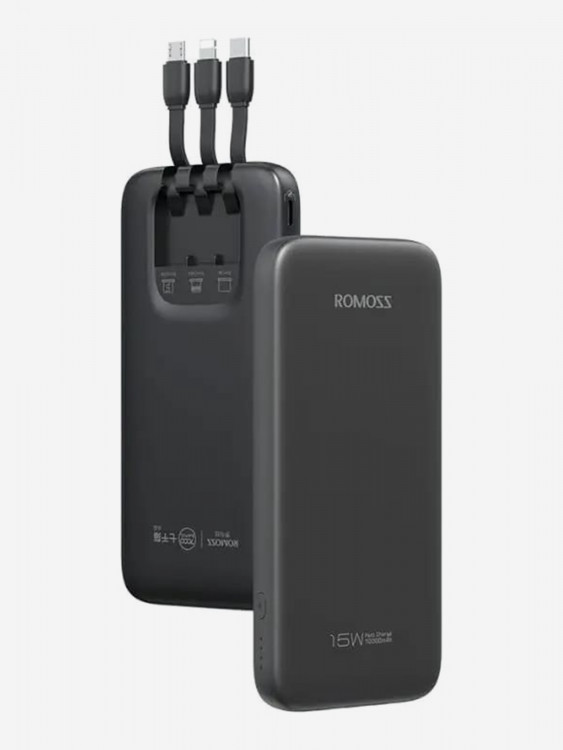 Внешний аккумулятор Romoss PHC10, 10000мAч, черный