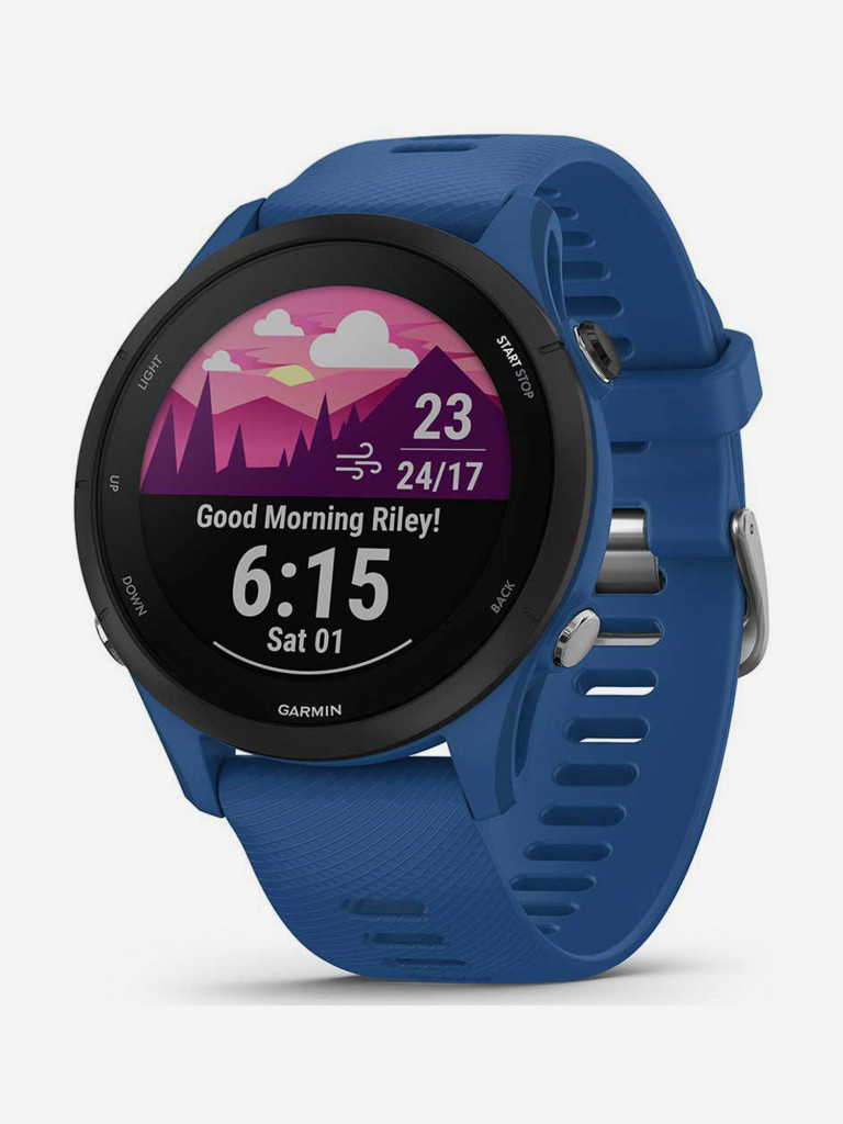 Спортивные часы Garmin Forerunner 255 с синим ремешком