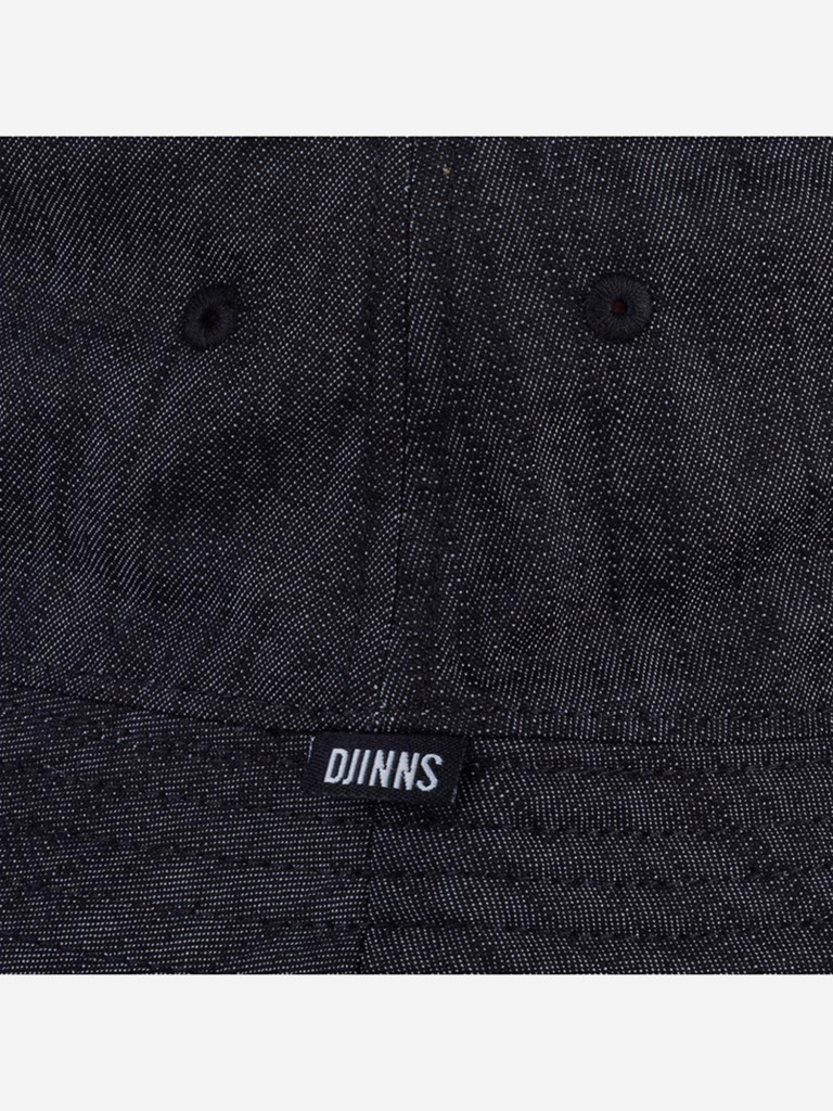 Панама DJINNS Bucket Hat LuckyCat Linen (черный)