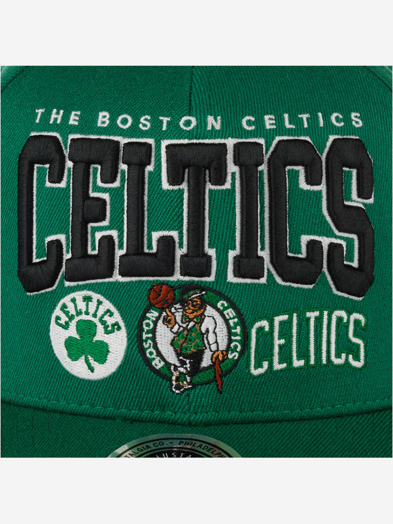 Бейсболка MITCHELL NESS HHSSINTL1264-BCEGREN Boston Celtics NBA (зеленый)