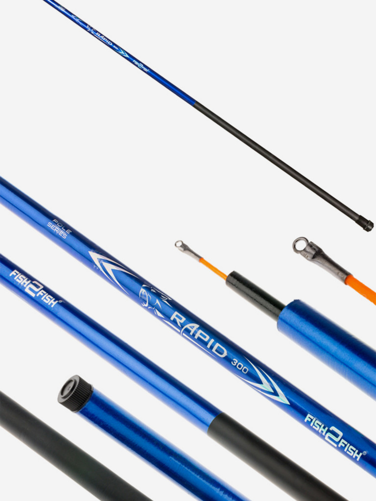 Удилище телескопическое стеклопластиковое д/с Fish2Fish Rapid New (10-40) 4,0 м Blue б/к