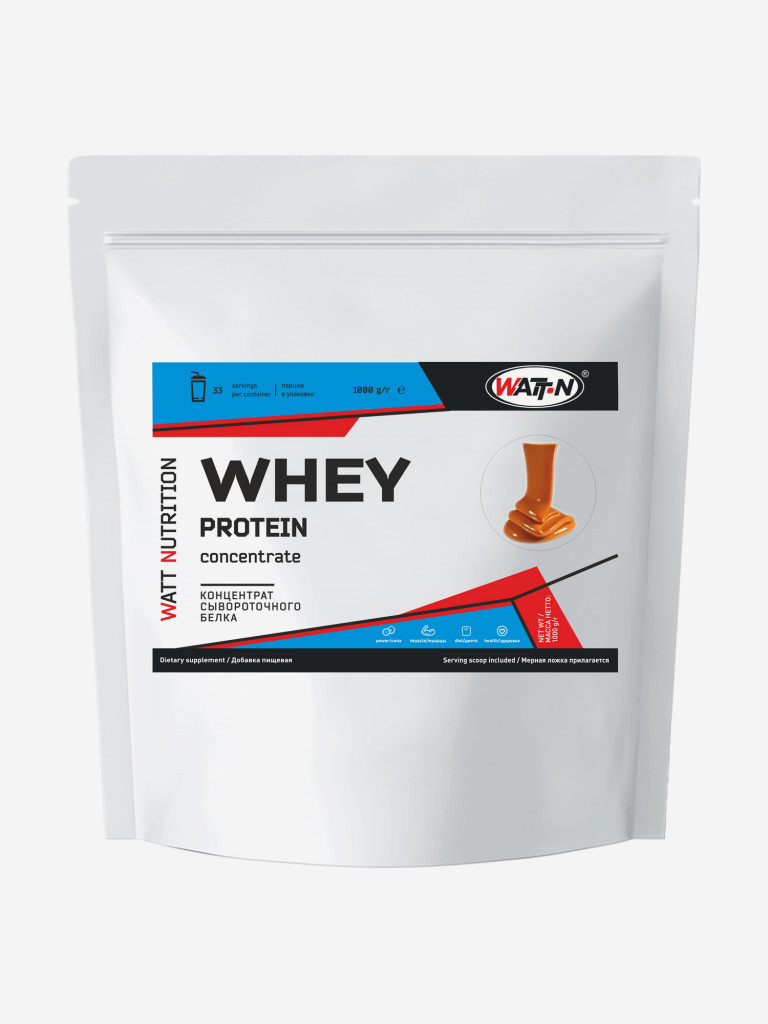 Протеин сывороточный Whey Protein Concentrate 80%, Карамель 1000 гр