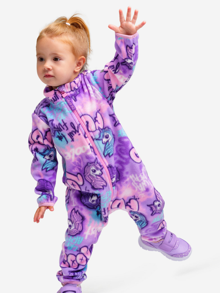 Комбинезон флисовый для девочек PlayToday