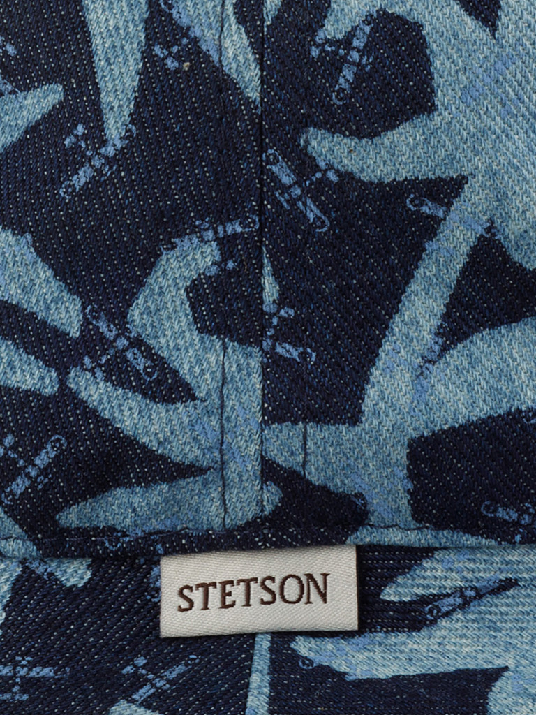Панама STETSON 1811918 BUCKET DENIM PRINT (синий)